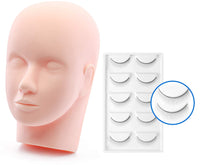 Mannequin with Pratice Strip Lashes
